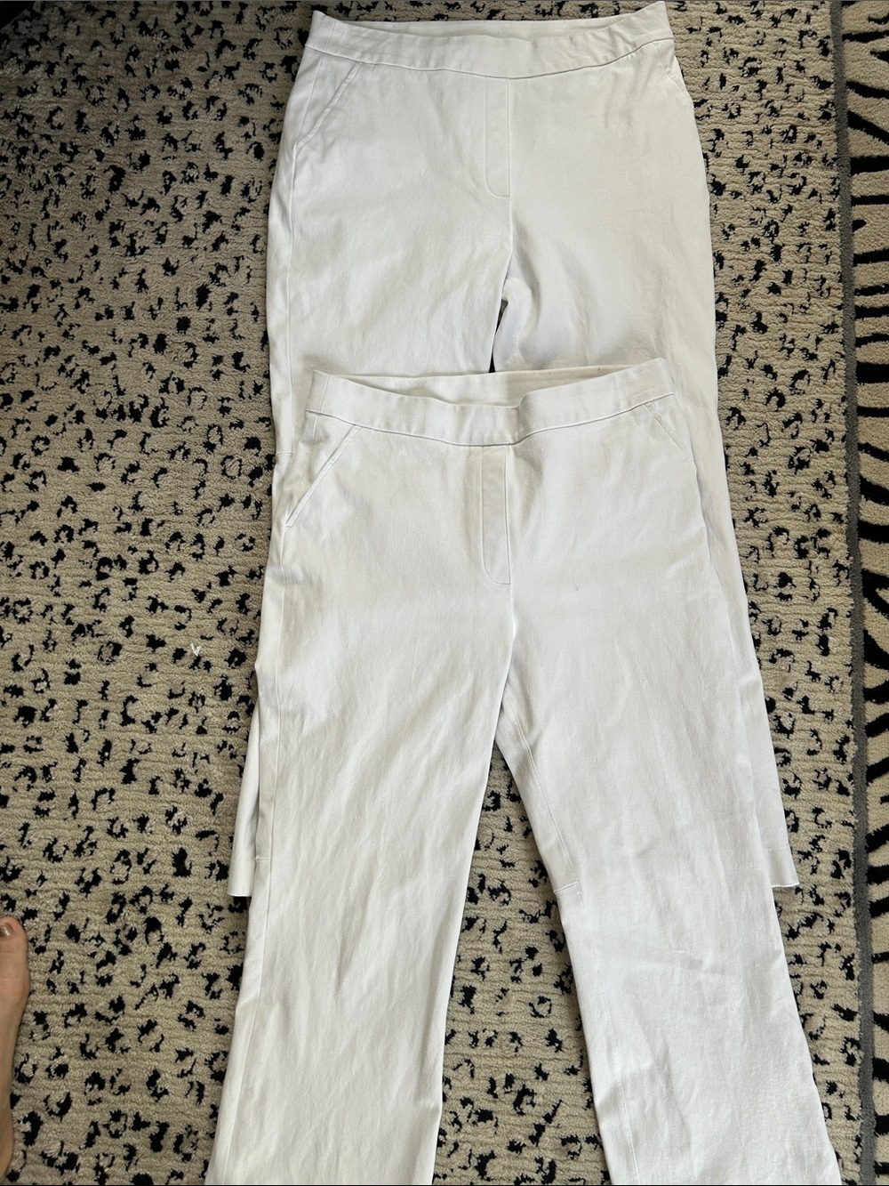 Lot of TWO!! SPANX White Straight Leg Pull-On Pants
